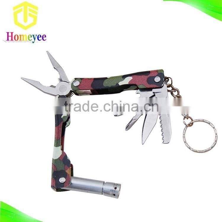 Promotion gift for Electrophoresis surface mini pocket tool in plier with led light