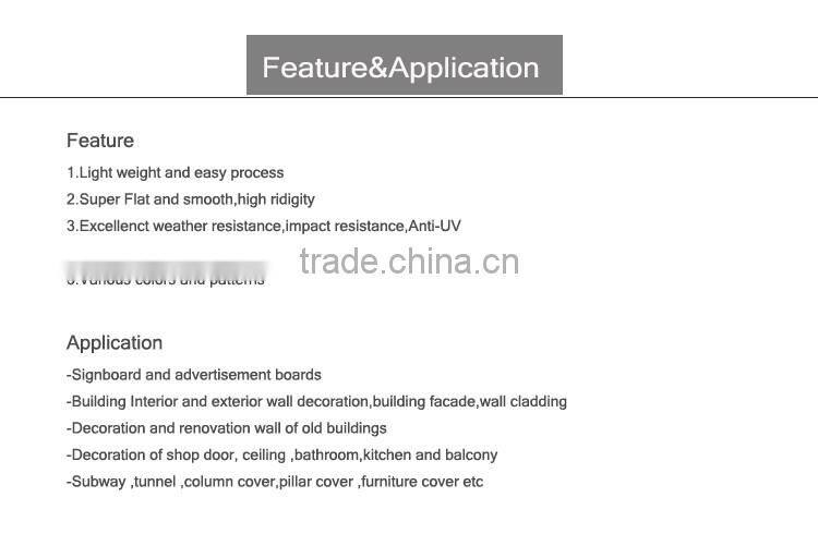 waterproof plastic wood composite sheet interior design acp sheet