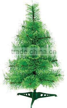 Gen exhibition 60 cm optical fiber tree shine led lights PVC small Christmas tree, Christmas decoration products for export