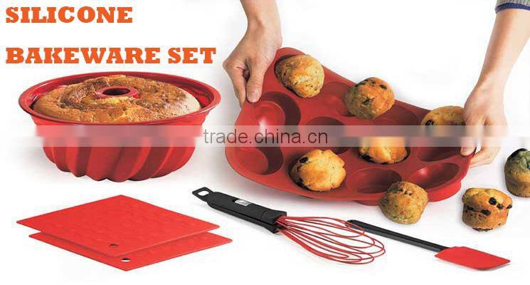 2015 kitchen gadgets Baking Tools 6-Cup heart love mold