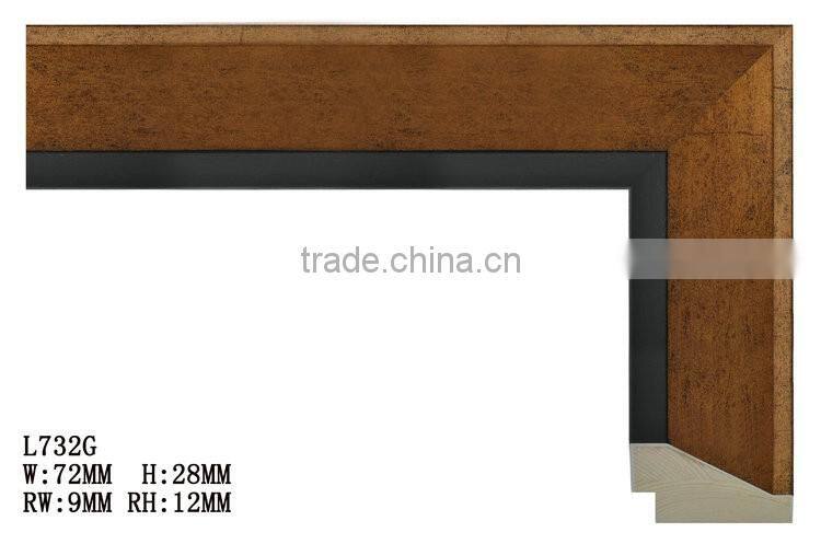 Wholesale W65MM * H43MM 24k gold frame ps frame moulding