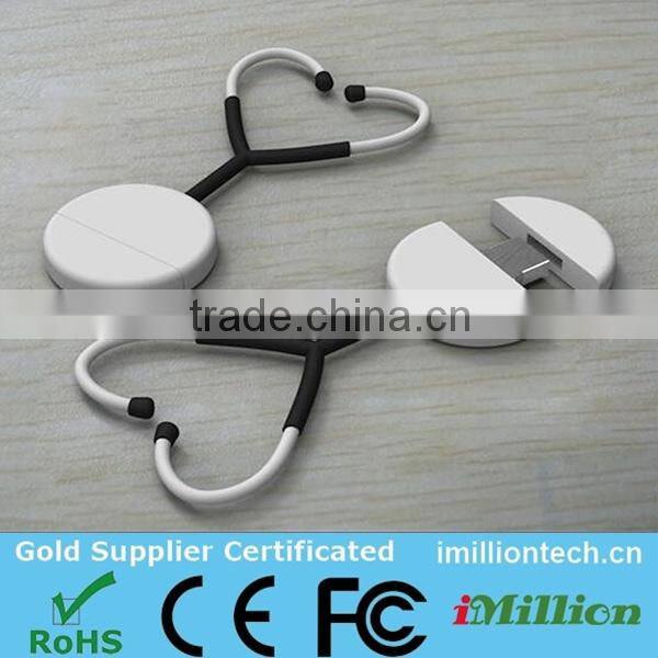 wholesale alibaba custom made stethoscope usb flash drive