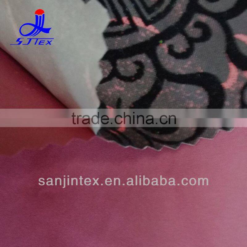flocking fabric use for women's winter suit or dress