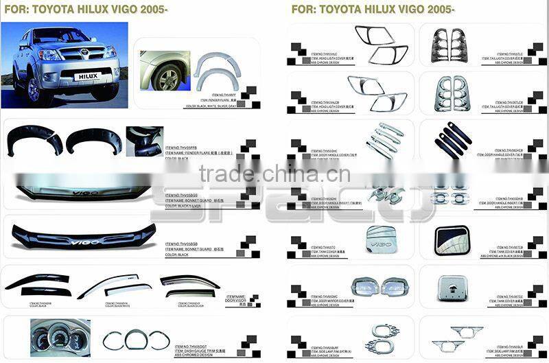 Door Visor Rain Guard for Toyota Hilux Vigo 2015 New Revo