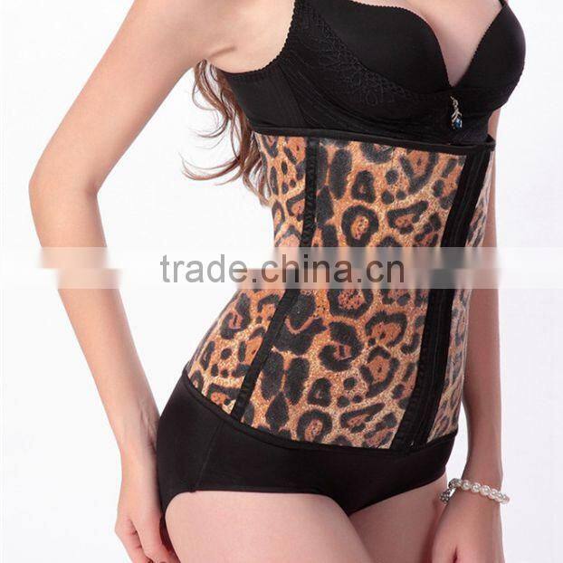 New design sexy leopard waist training corsets cheap corsets bustiers practical corsets for women wholesale
