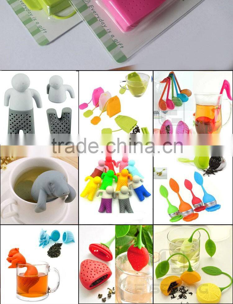 2016 hot selling food grade silicone tea bag