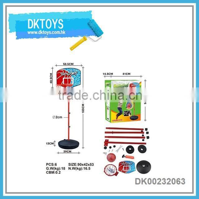 Vertical basketball toy set with iron material frame