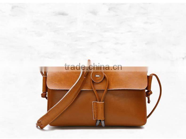 BSCI factory genuine leather cheap shoulder bags