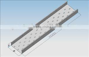 Aluminum perforated cable tray / Aluminum cable tray size