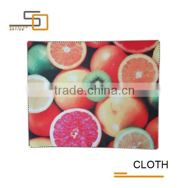 Fruit Microfiber Digital printing 80% Polyester,20% Nylon material,220gsm Cleaning Cloth