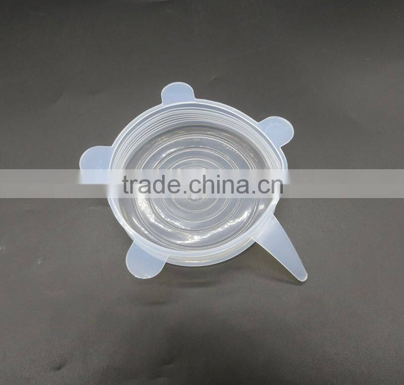 New Wholesale FDA food grade bpa free clear 6 sizes container replacement reusable as seen on tv silicone stretch lid
