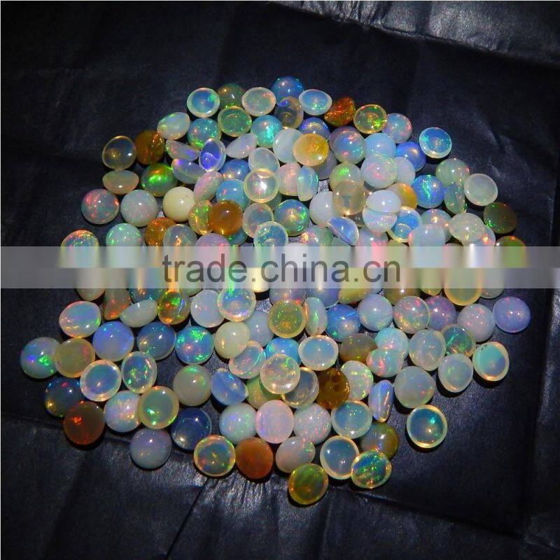 7mm NATURAL ETHIOPIAN OPAL NICE RAINBOW FIRE QUALITY LOT
