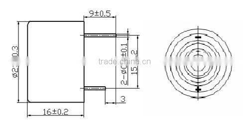 100DB piezo buzzer small alarm siren