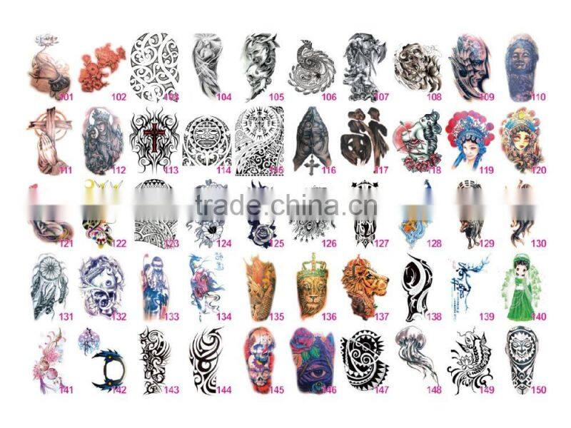 water transfer colorful cute customized ribbon ice cream temporary kids body tattoo
