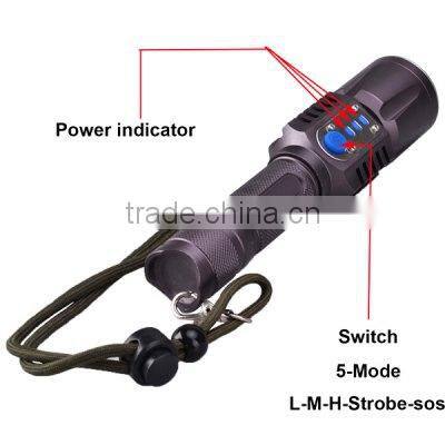 small high brightest led rechargeable flashlight