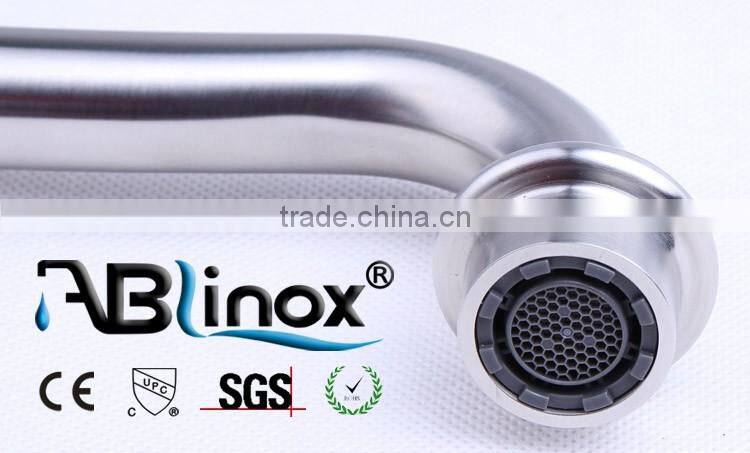 Classical Stainless steel double handle upper kitchen faucet for hotel