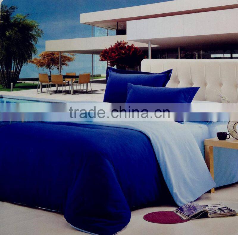Hot sale 100% microfiber polyester soft and comfortable bedding sets plain dyed