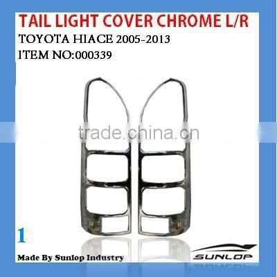 #000339 Chrome tail lamp cover Tail light Cover for toyota hiace
