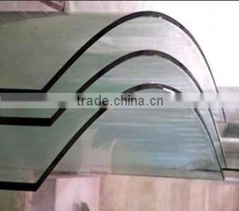 tempered glass price/ hot selling clear curved tempered glass