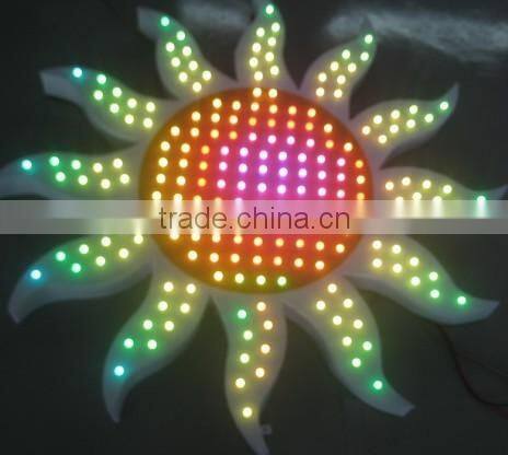 factory provide cheapest IP68 waterproof square pixel light 12mm