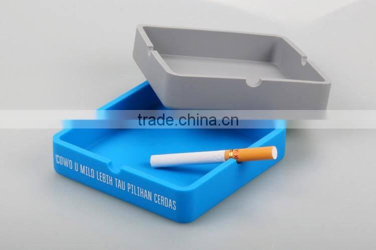 Square Shape portable Silicone ashtray