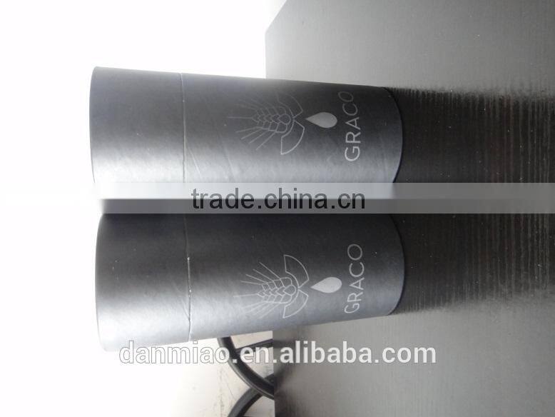 Wholesale Fashion Black Paper Tube With lid