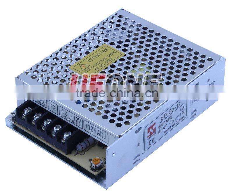Hot sale 48VDC to 12v4.2a switching power supply 50w power supply