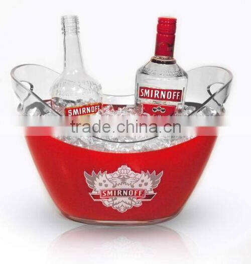 double color acrylic ice bucket for wholesale