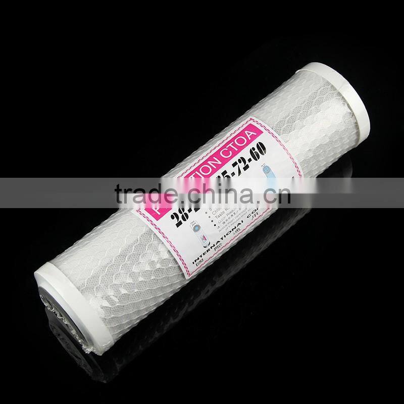 Wholesale CTO-10" water filter parts cto carbon filter cartridge