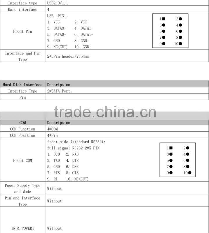 Realan new table mini pc LR-240Q mini itx barebone computer with LR-E240TN motherboard