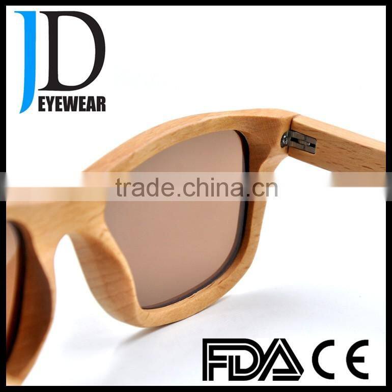 hot selling square traveller wood sunglasses shenzhen manufacturing wood sunglasses