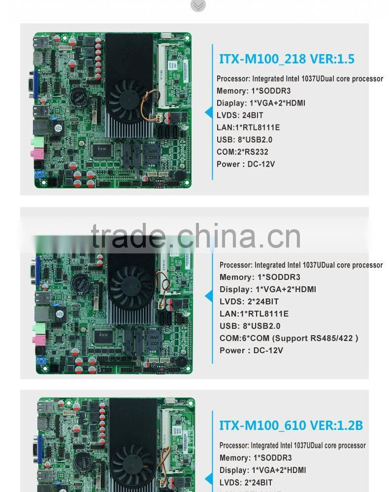 Hot selling Intel 3217U/1.80G specification pc motherboard POS mainboard car pc board support WIFI/3G module