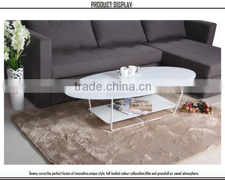 Luxury design long narrow fiberglass coffee table