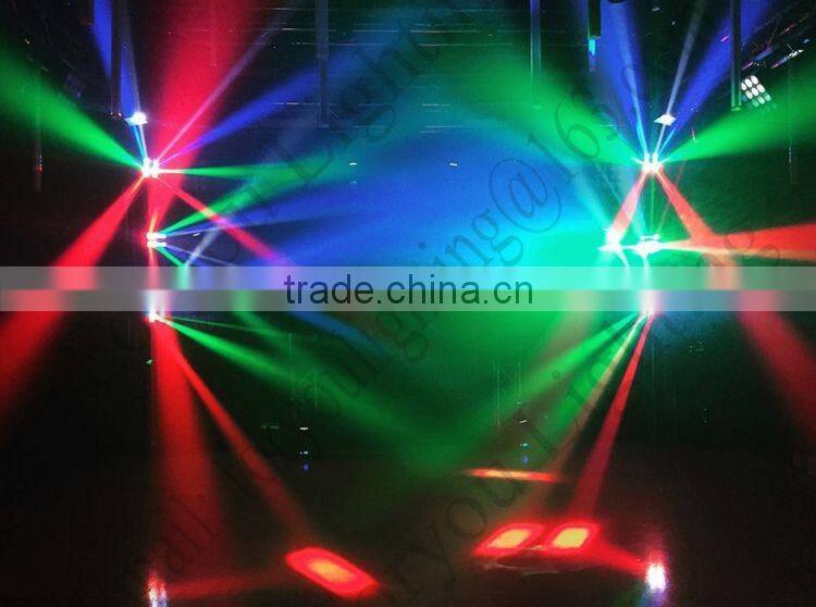 8x 3Watt Professional Stage Disco DJ Wedding Party ADJ ON-X 8 Eye Sharpy 8*3W RGBW LED Mini Spider Beam Light
