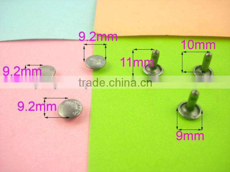 2013 customered made j rivets and studs Decoration Handbag rivet 9.2mm