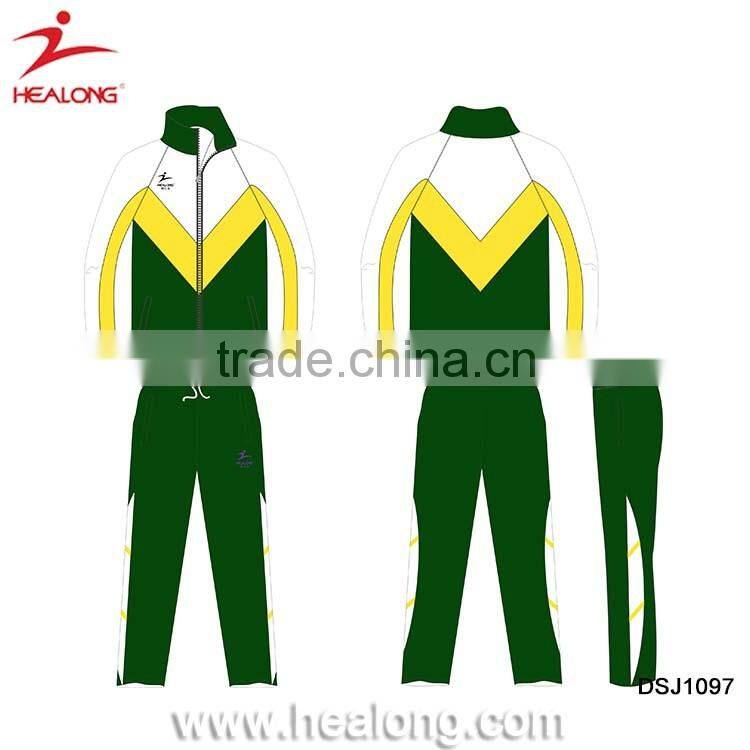 Sublimation Customized Soccer Running Tracksuit Training Jacket Manufacturers In Guangzhou