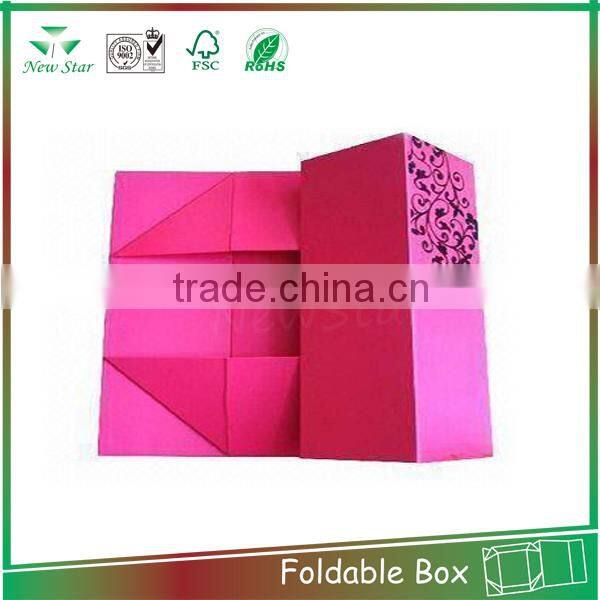 black paper magnet closure foldable packing box factory