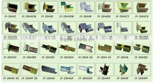 JY-2044CN|Corner metal rail joint|Ball-attached track joint|Stamping sliding track metal connector