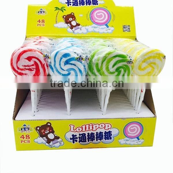 Box Packed Rainbow Swirl Lollipops Candy