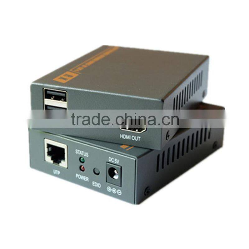 China supplier 1080p HDMI KVM Extender with USB support keyboard mouse tv transmitter up to 60meters