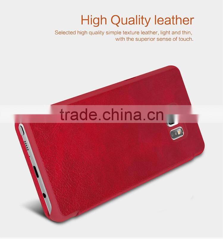 Quality Flip Leather Case For Samsung Galaxy Note7, NILLKIN Qin PU flip leather phone Case BUSINESS CARD CASE CLASSIC RESTRO