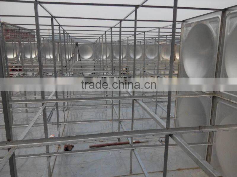 Popular type welding 304 316 stainless steel water storage tank with 1000 litre