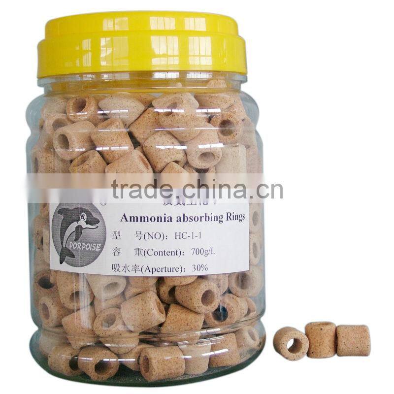 aquarium filter ammonia absorbing biochemical rings
