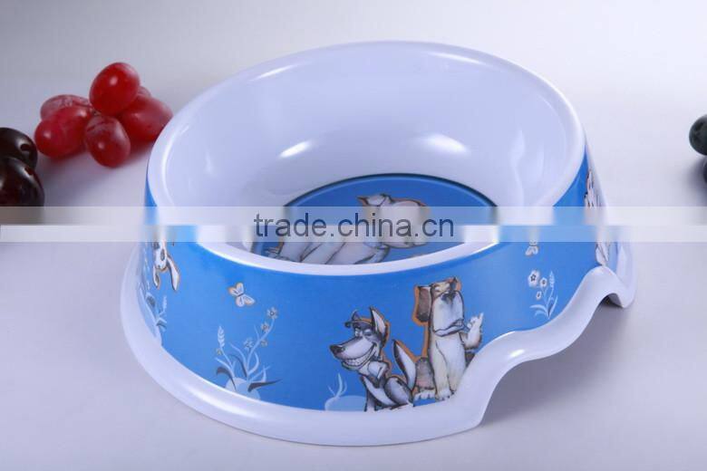 Factory wholesale custom cheap melamine pet bowl,single dog feeder