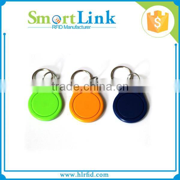 Hot sell ABS rfid keychain with writable chip EM4305,rfid electronic keyfob for access control