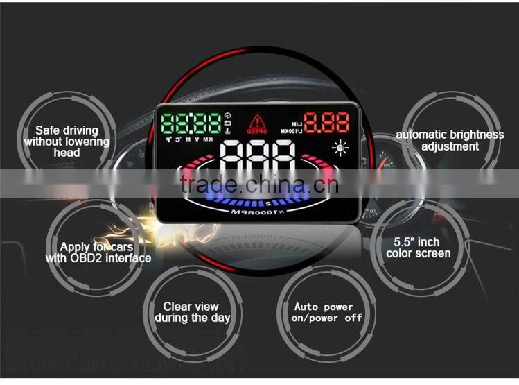 Auto Electronic E300 car HUD OBD2 head up display