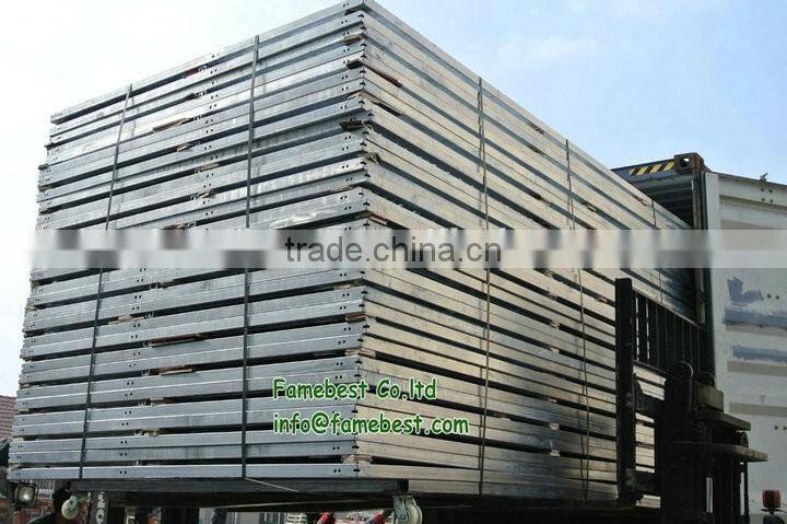 3.6x2.2m Galvanized Horse Stable with 20/25/32mm bamboo wood