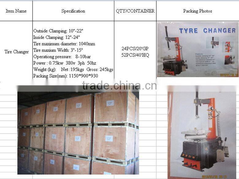 Cheap mobile car tire changer machine for sale