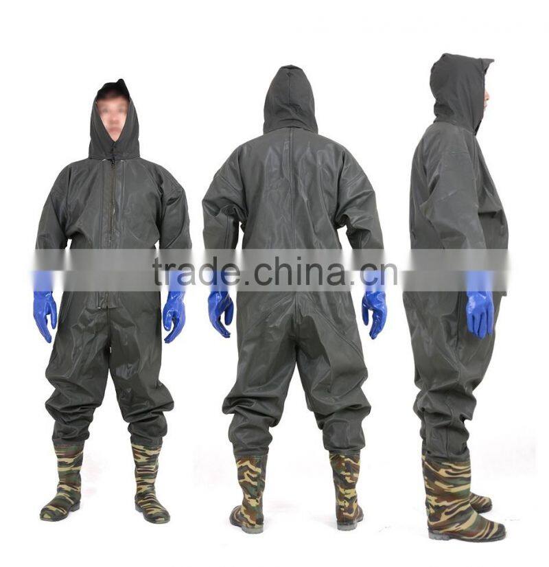 Sewer dredging and maintenance 100% waterproof protection custom made pvc working overall