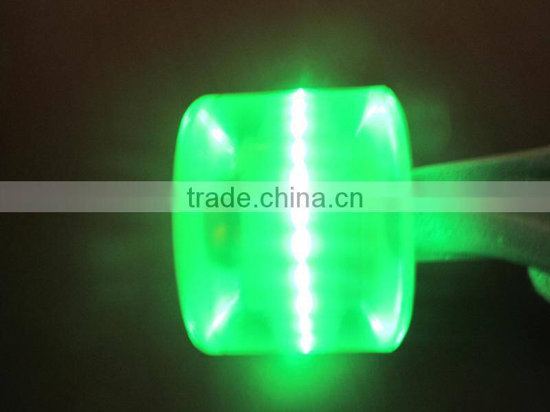 custom Flashing led PU longboard wheels